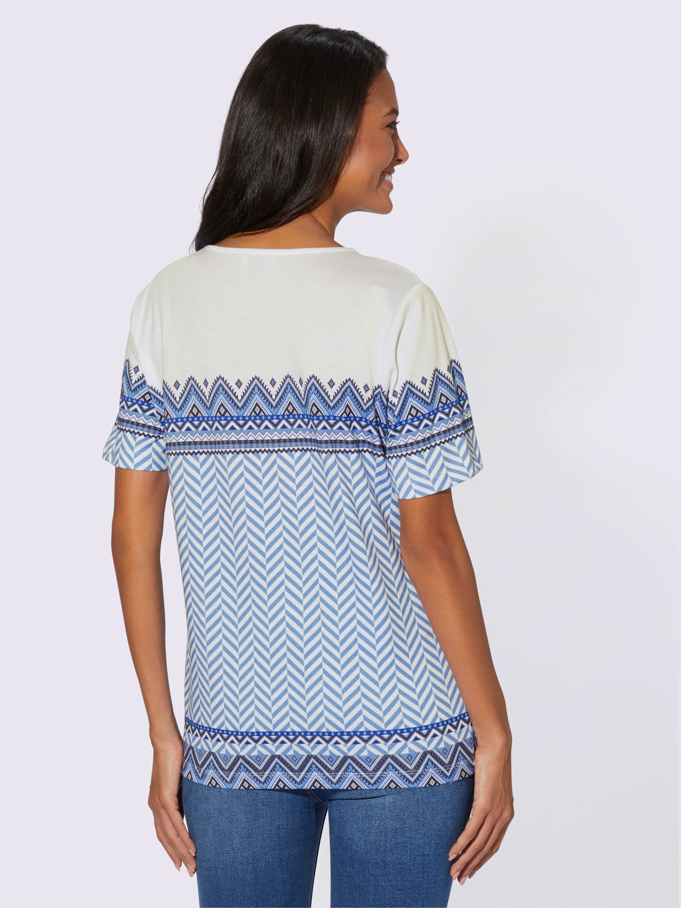 T-shirt à manches courtes 50% coton et 50% modal