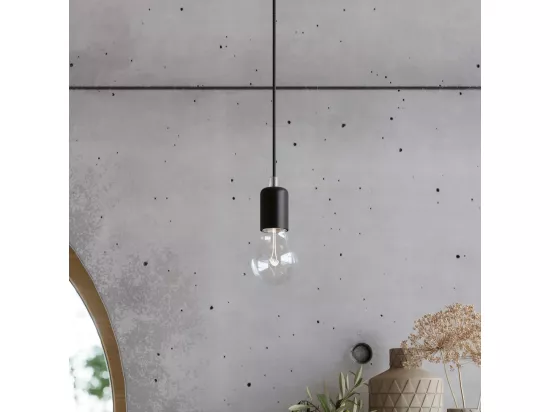 Sollux EDISON Applique murale à 1 ampoule noire, E27