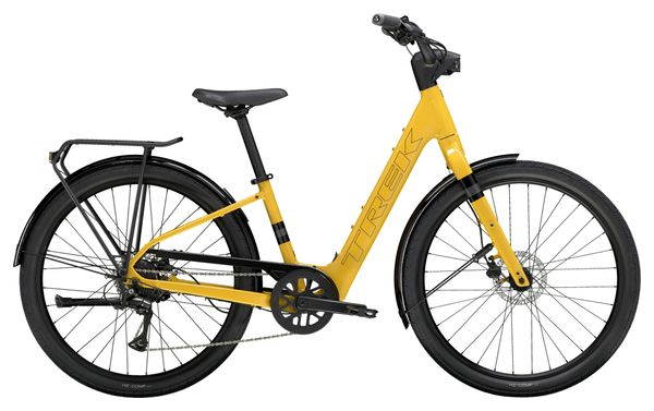 Vélo de Ville Électrique Trek Verve  1 Lowstep LT Shimano Acera 8V 27 5'' 250Wh Jaune 2025
