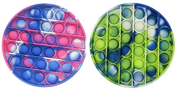 2-pak Pop It Fidget Toy Original - Flerfarget - NYTT