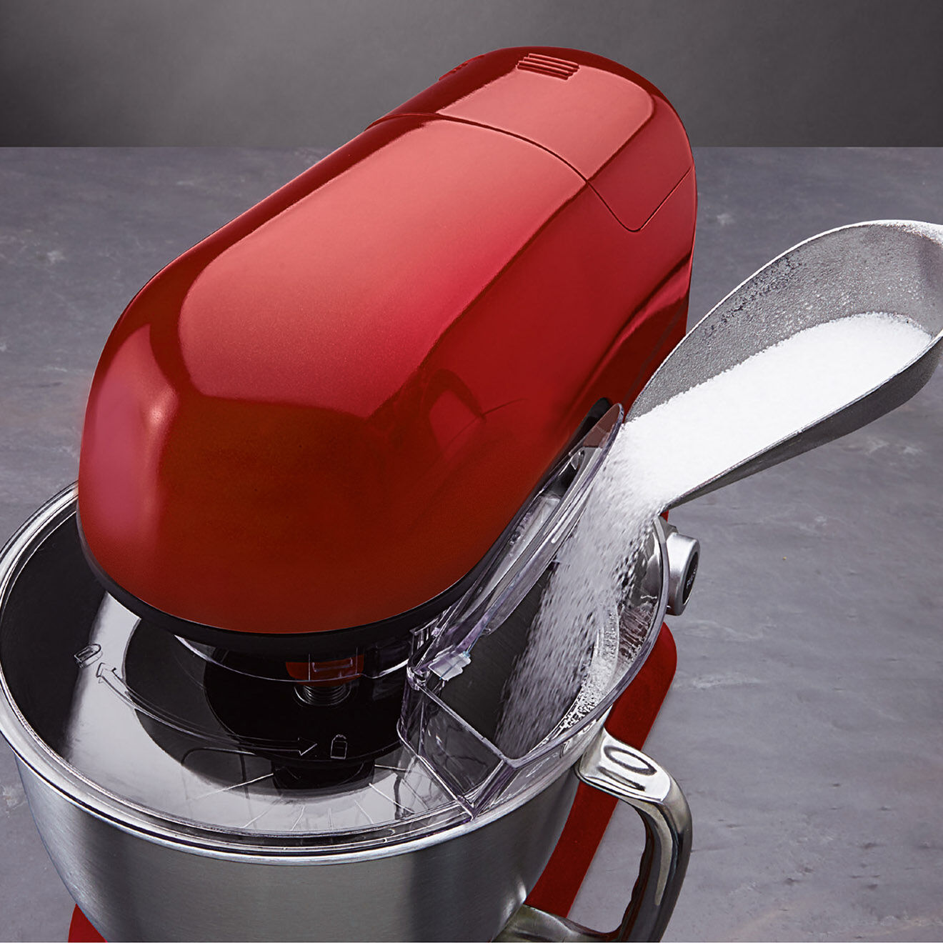 Kitchencook Robot pétrin avec bras amovible à 35° rouge - 1.5 L