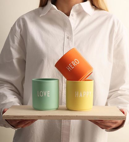 Design Letters Becher - Favorite Cup - Happy - Yellow