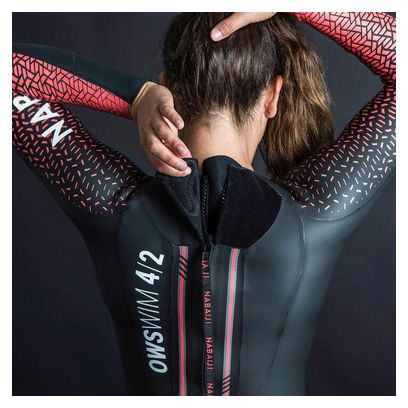 Combinaison de Natation Femme Nabaji Néoprène OWS 900 Noir / Rouge