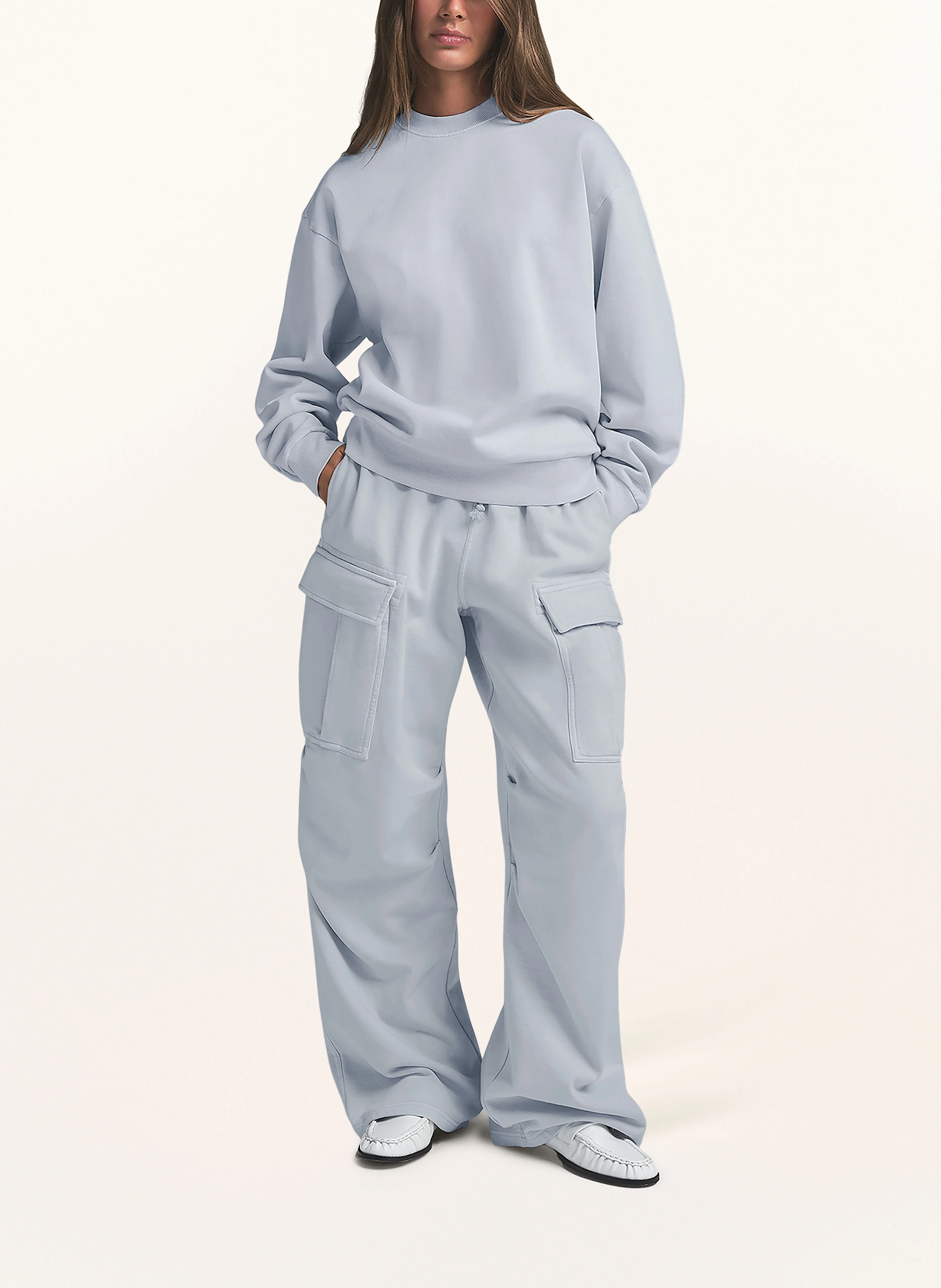 SKIMS Lounge-Sweatshirt BOYFRIEND FLEECE