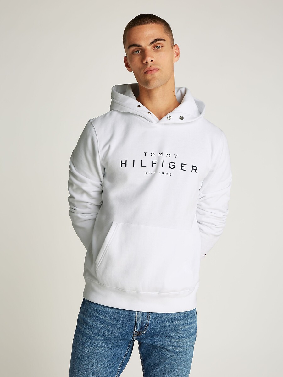 TOMMY HILFIGER<br>Moletom com capuz de gola redonda