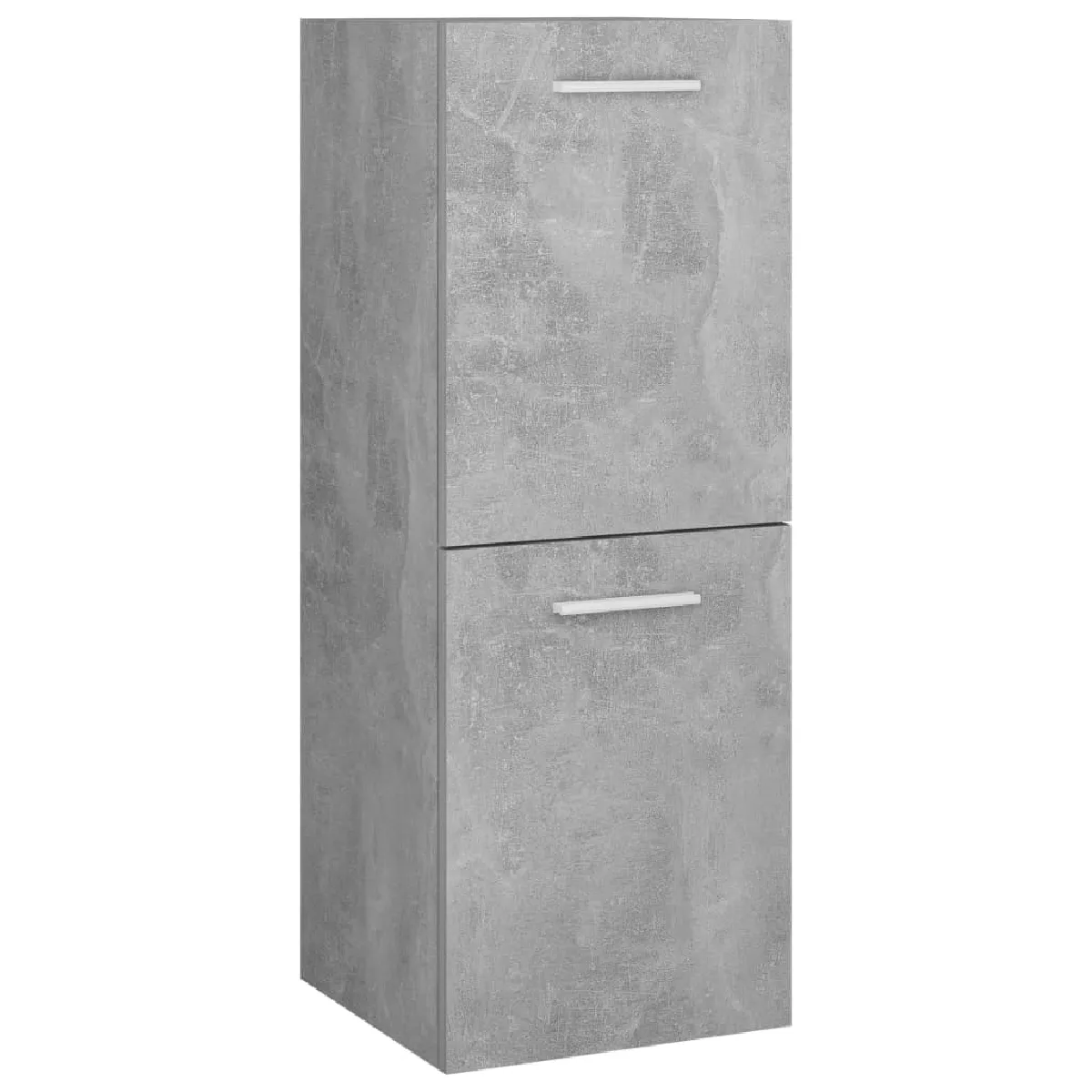vidaXL Armoire de salle de bain - Gris béton