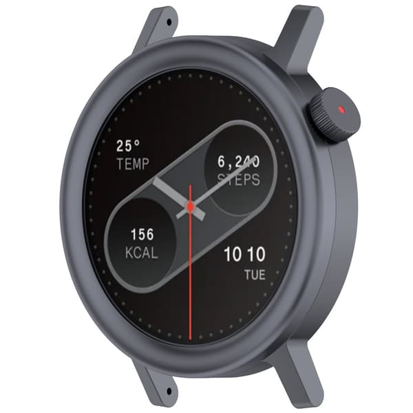 INF Kompatibel med CMF Watch Pro 2 Metallramme + Herdet Film (Rund) Grå