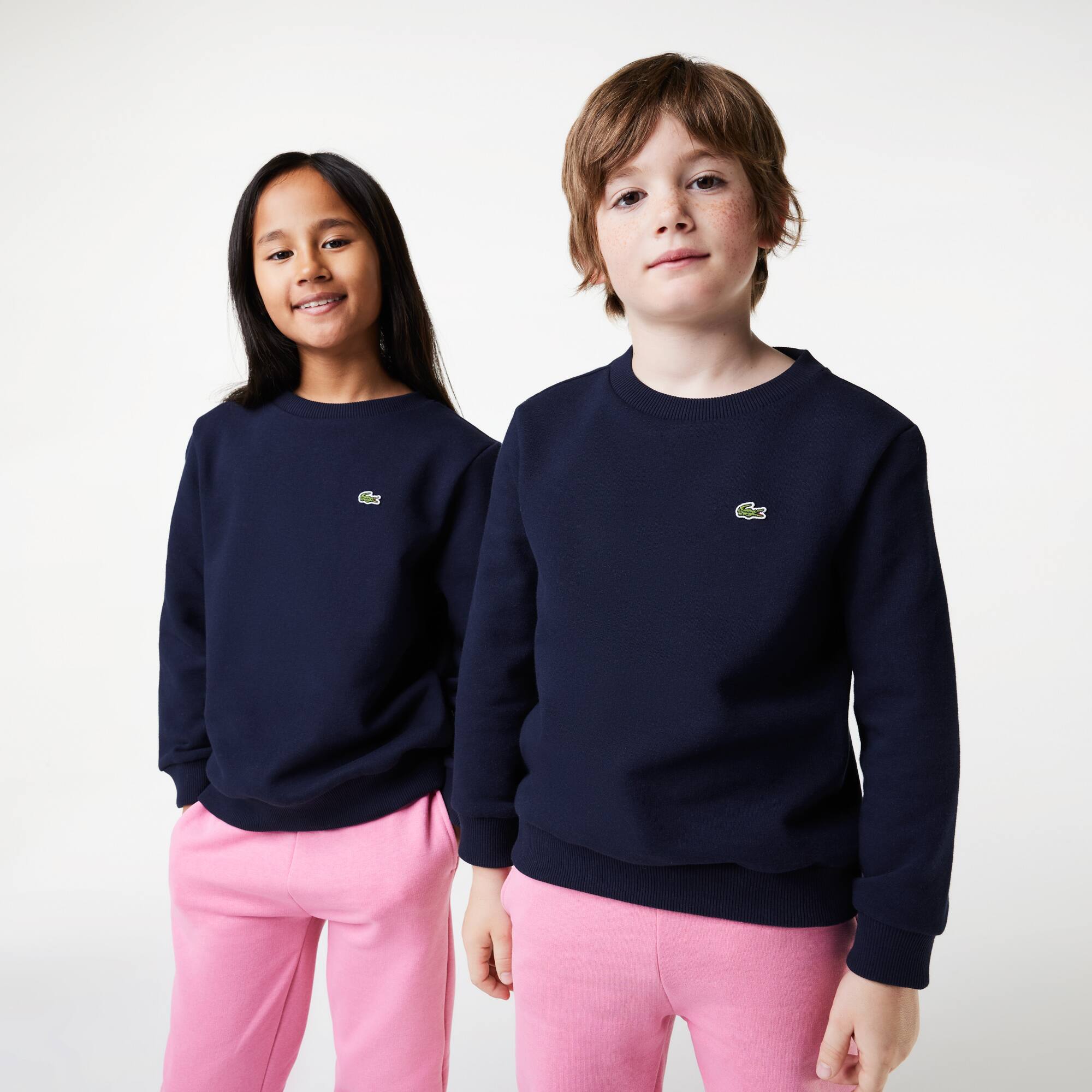 Kinder LACOSTE Sweatshirt aus Baumwoll-Flanell Pullover & Sweatshirts - Blau - Lacoste - Kinder