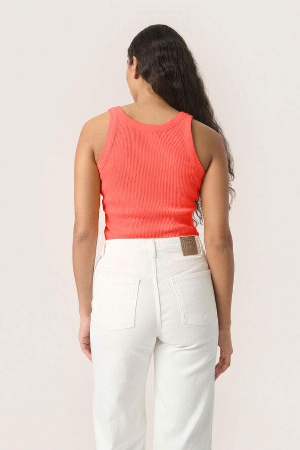 Soaked in Luxury SLSimone Tank Top Hot coral
