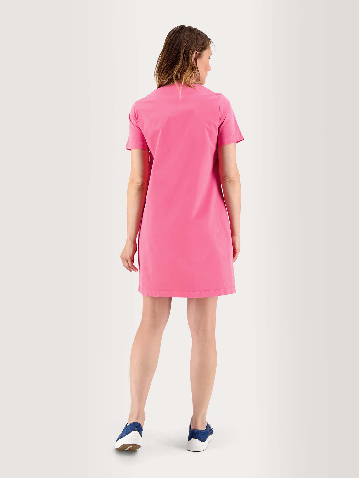 Robe Femme Toile Coton Stretch Fuschia