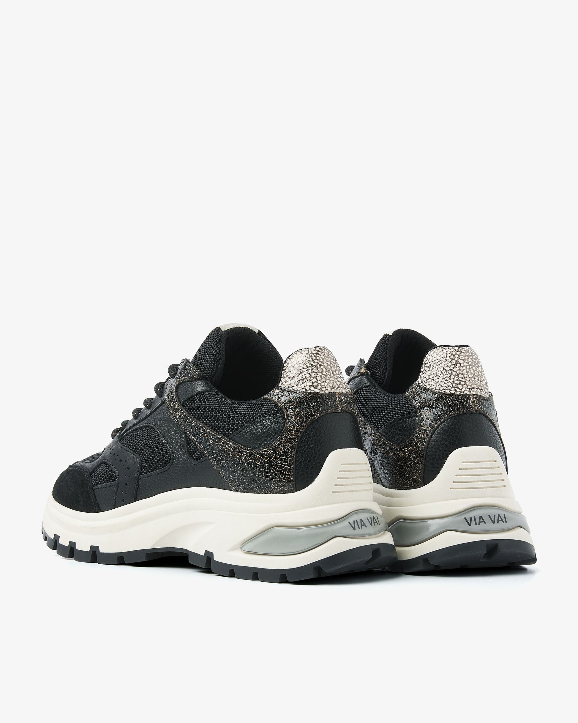 VIA VAI zwarte dames sneakers Liz Curtis