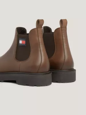 Botas de cano curto de couro