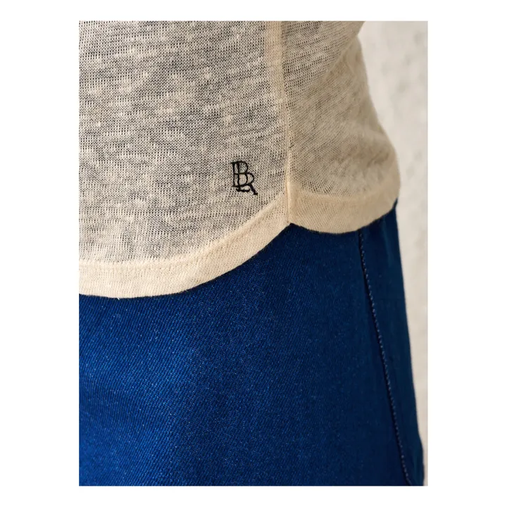 Bellerose T-shirt Seas Lin - Collection Femme  | Ecru