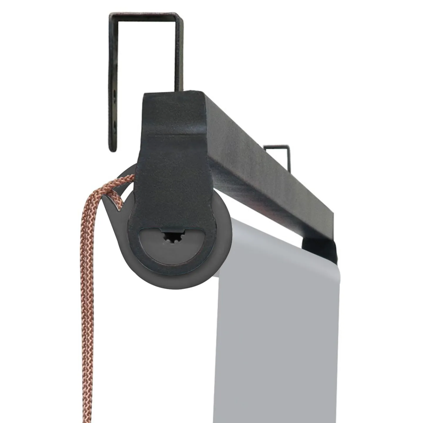 Lot de 3 stores enrouleurs L.124 x H. 225 CM pour pergola gris clair