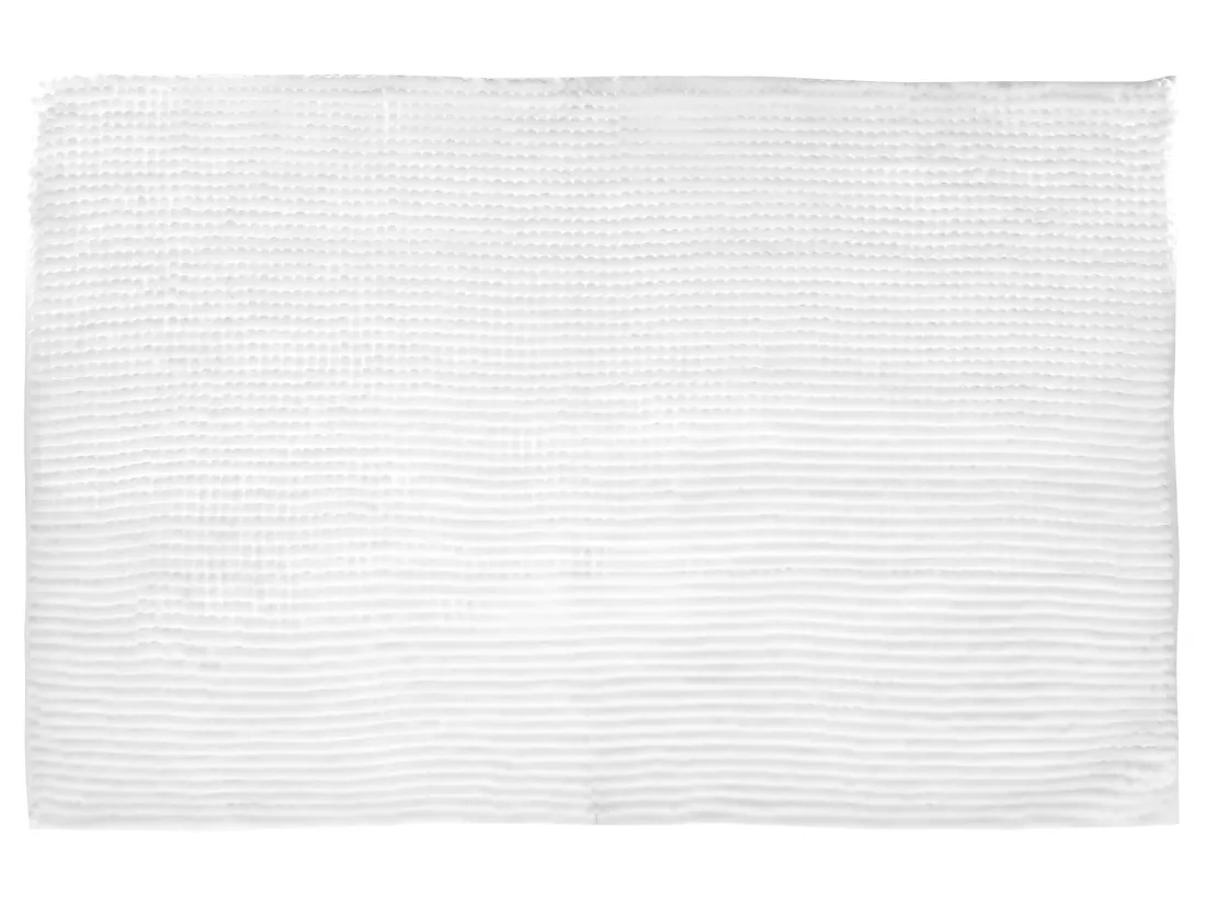 Tapis de Salle de bain Blanc chenille 50 x 80 cm