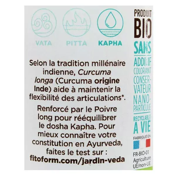 Jardin Veda Ayurveda Benefícios Flexibilidade Articular Orgânico 60 cápsulas