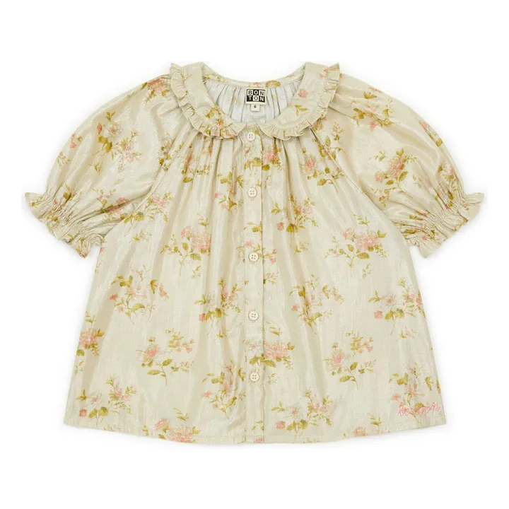 Bonton Blouse Aida Métallisée | Ecru