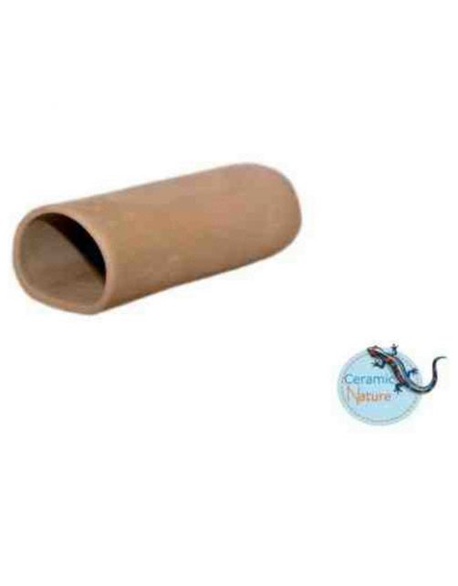 Ceramicnature Leghol Rond - Aquarium - Ornament - 9.5x4x3 cm Bruin S