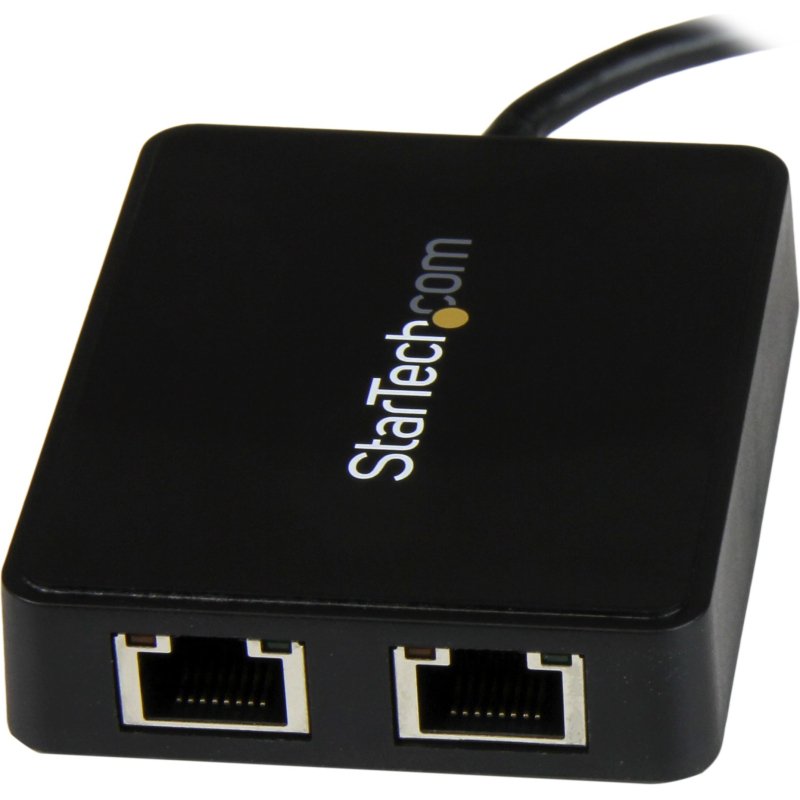 StarTech.com Adaptateur réseau USB-C vers 2 ports Gigabit Ethernet avec port USB 3.0 (Type-A)
