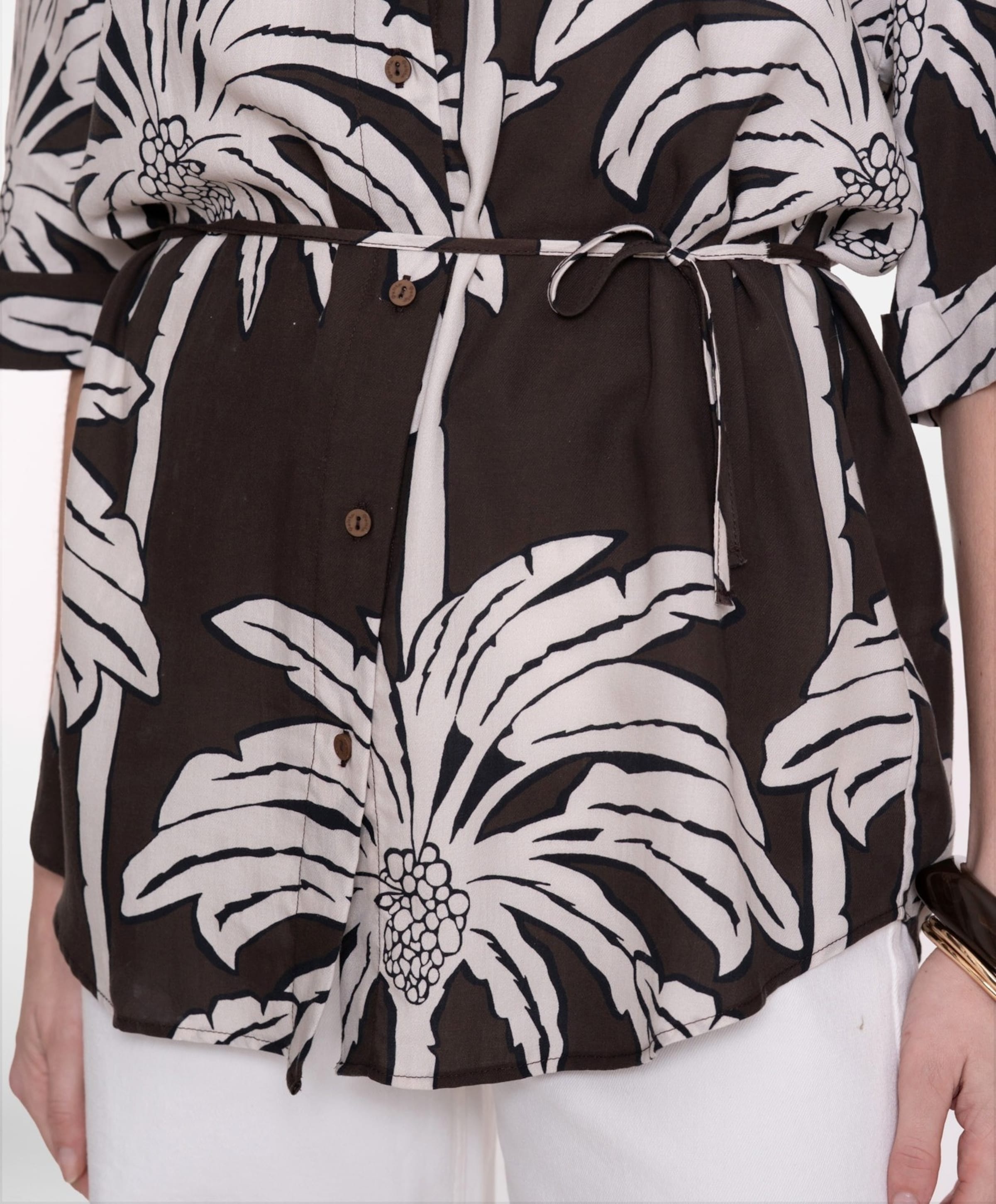 Geisha Dames blouse bruin