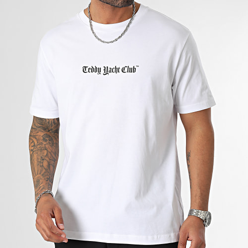 Tee Shirt Oversize Large Art Series Pink Blanc