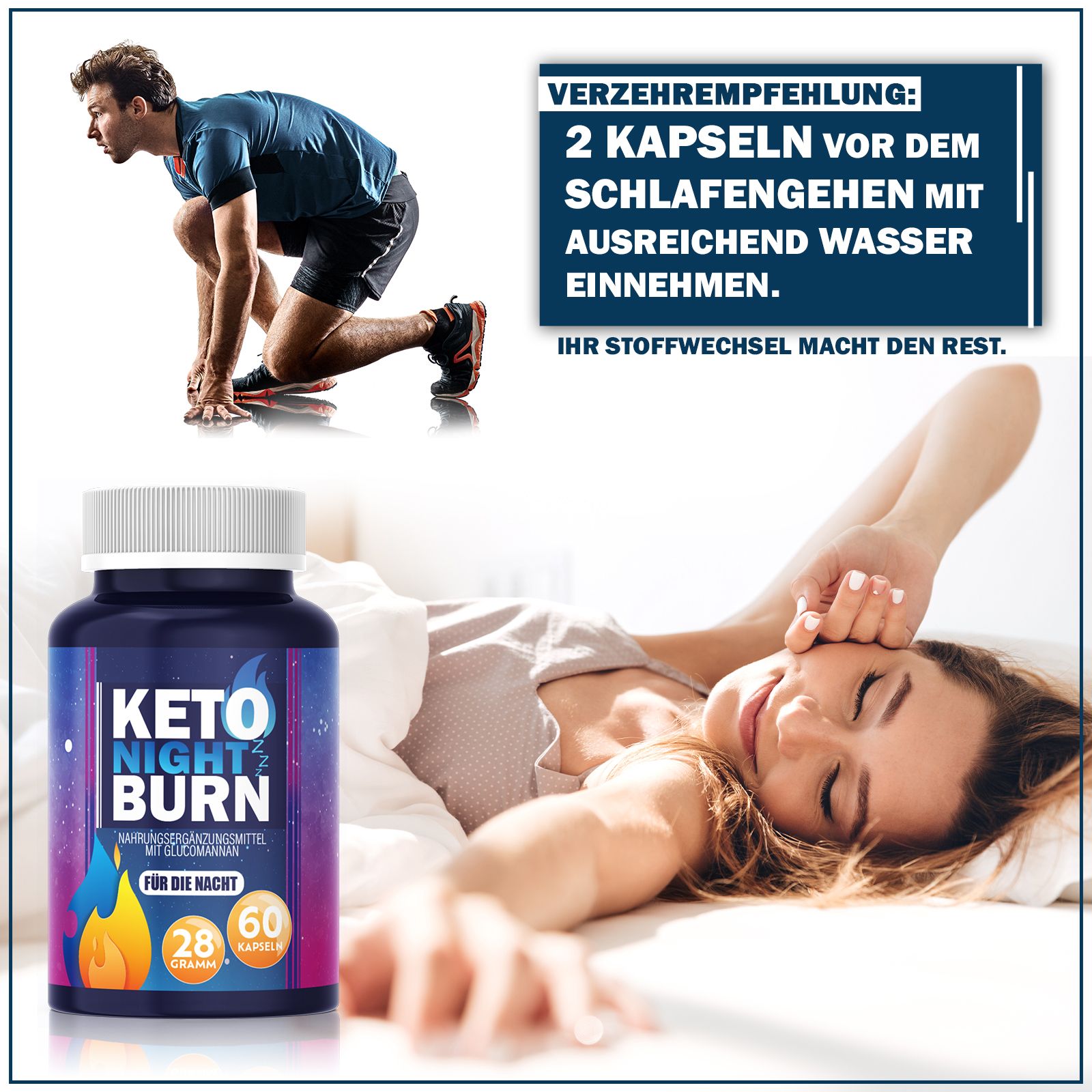 Enolenia Keto Night Burn | Abnehmen bei Nacht