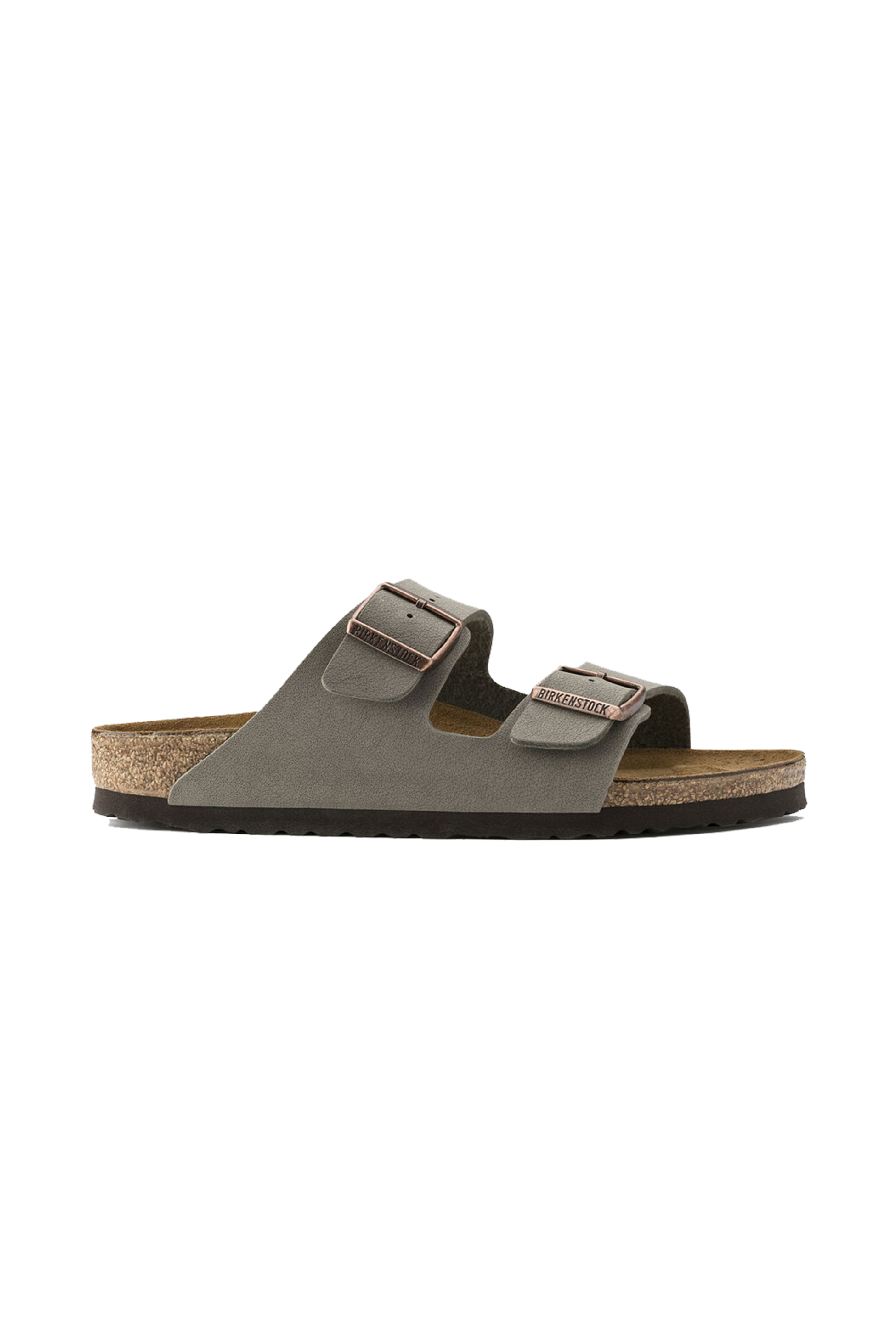 BIRKENSTOCK Sandales plates Gris
