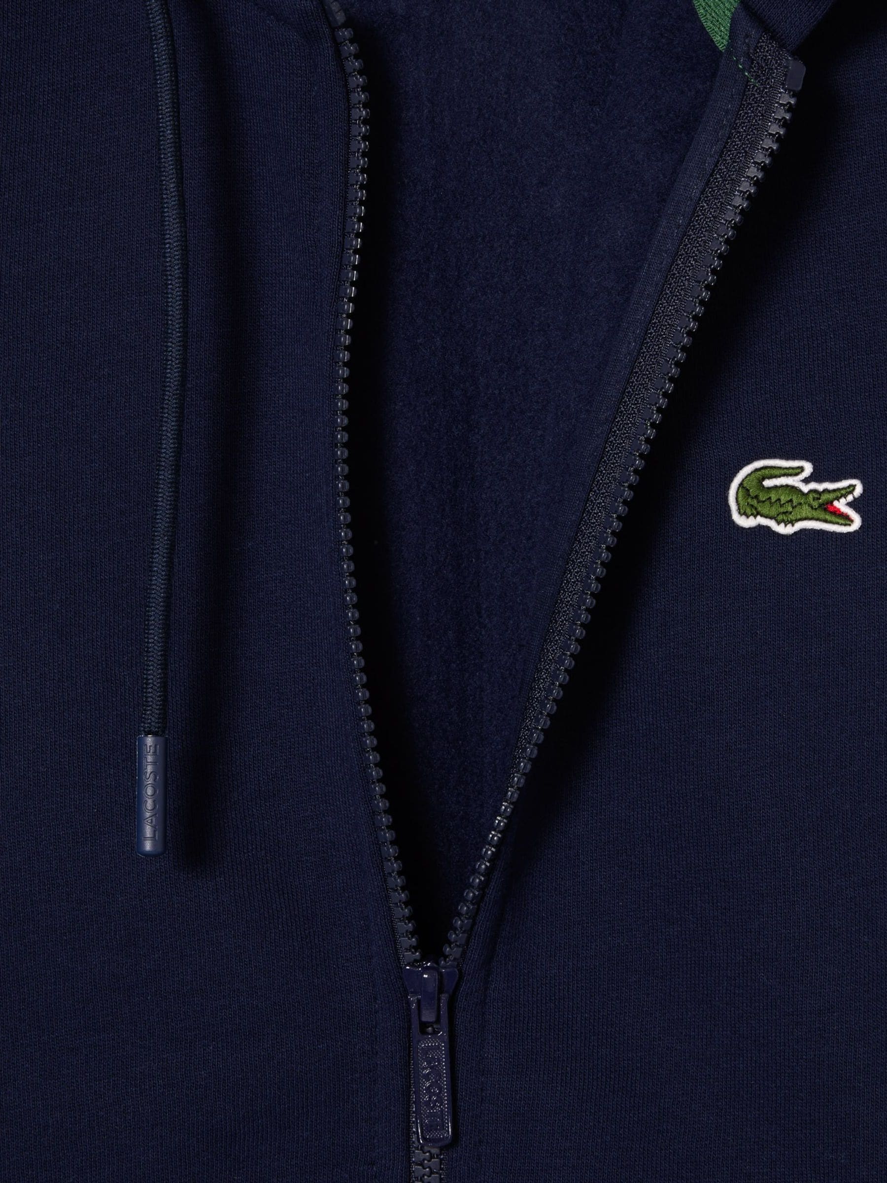 Marineblauw - Lacoste hoodie met rits