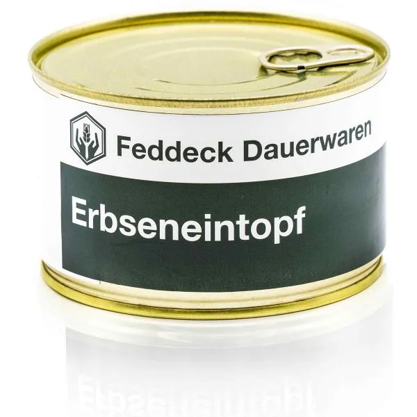 Feddeck Dauerwaren -  Fertiggericht Dose Erbseneintopf 400 g