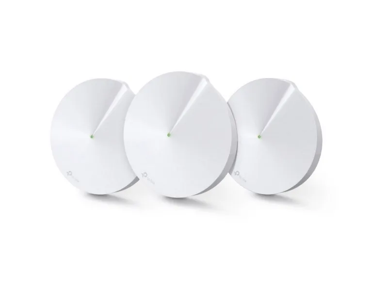 TP-Link Deco M9 Plus - Wi-Fi-system (3 routere) - op til 6750 sq.ft - mesh - GigE - 802.11a/b/g/n/ac, Bluetooth 4.2, ZigBee Home Automation 1.2 - Tri-Band