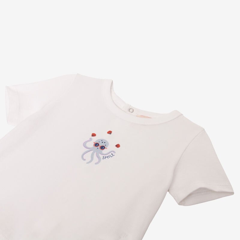 T-shirt bébé garçon octopus blanc Catimini Blanc