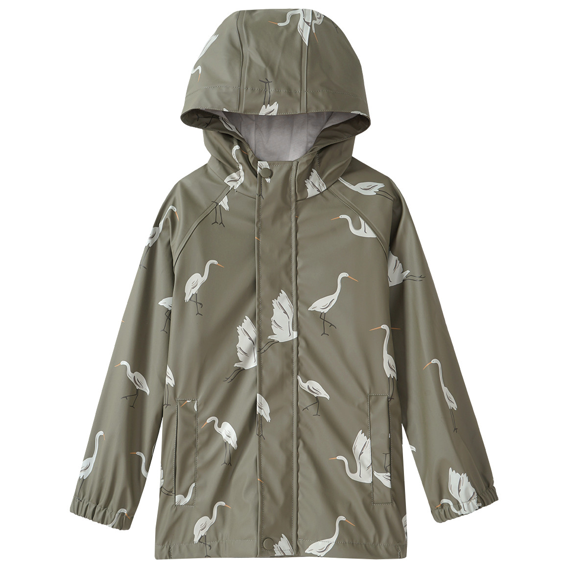 Topolino Pure Collection Kinder Regenjacke mit recyceltem Material oliv