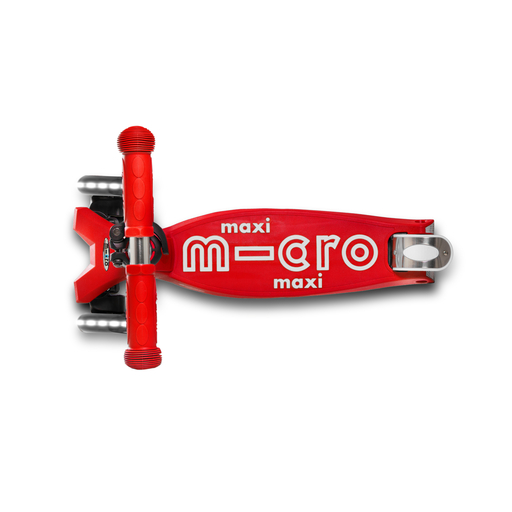 Patinete Infantil Maxi Micro Deluxe Rojo Led