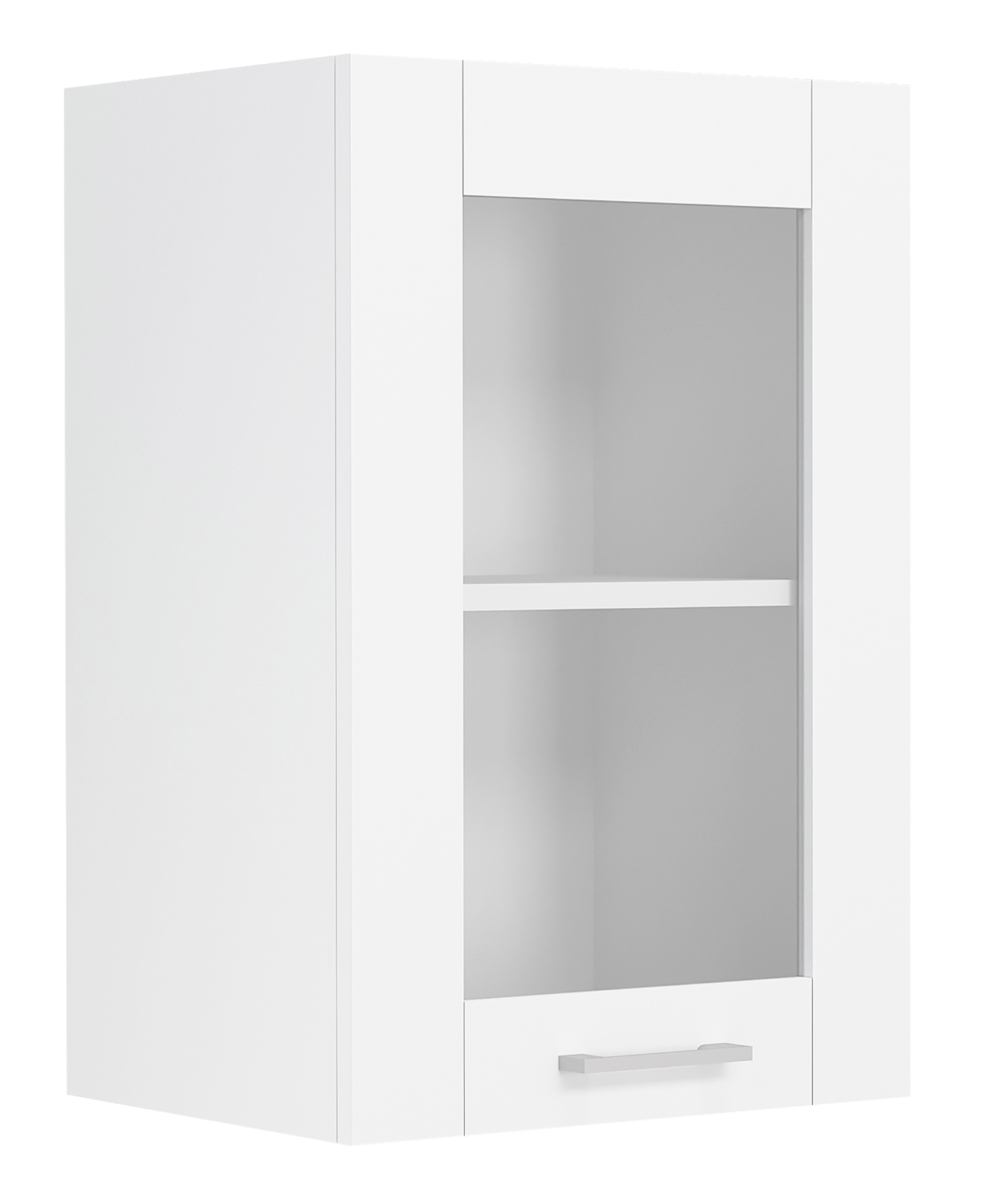 Glas-Hängeschrank COLURA - weiß - 40 cm