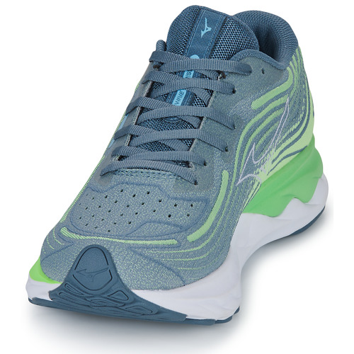 Mizuno - WAVE SKYRISE 4 - Bleu / Vert