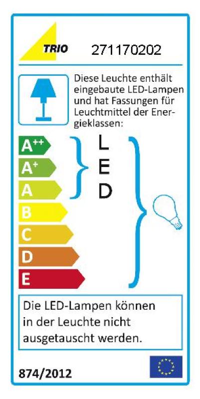 LED-Wandleuchte - schwarz - Nickel matt - mit Leselicht