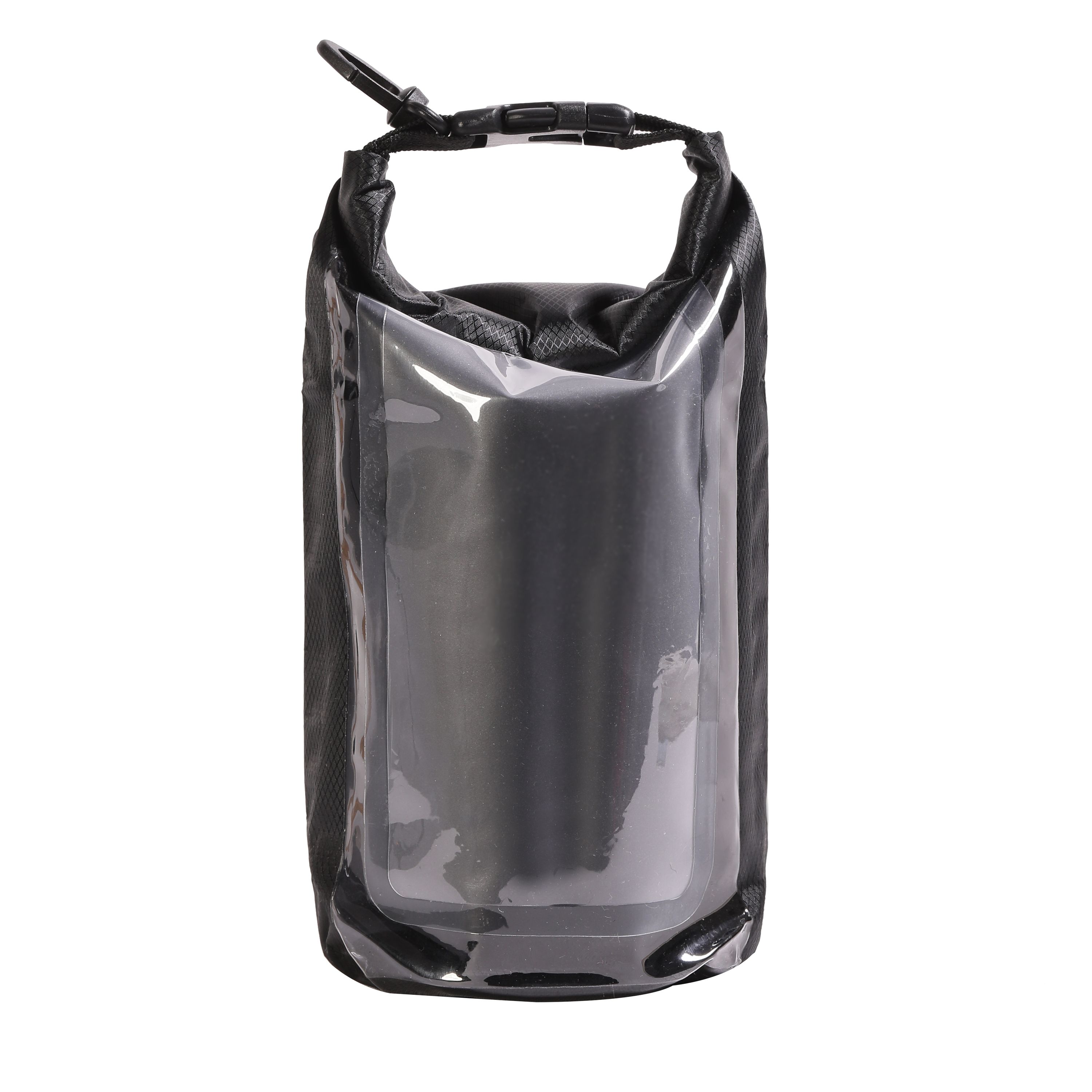 Dry Bag Tasche mit Handyfach schwarz 2L