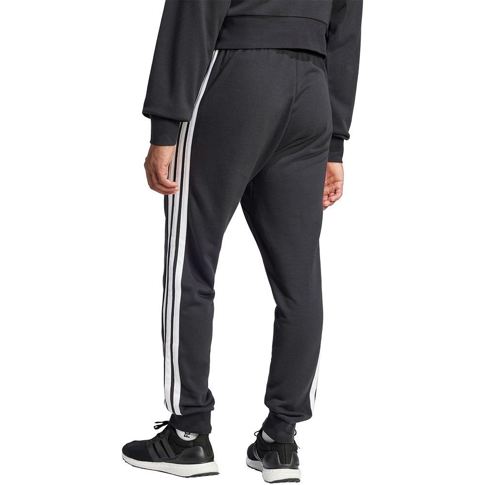 adidas Essentials 3-Streifen French Terry Hose Herren black