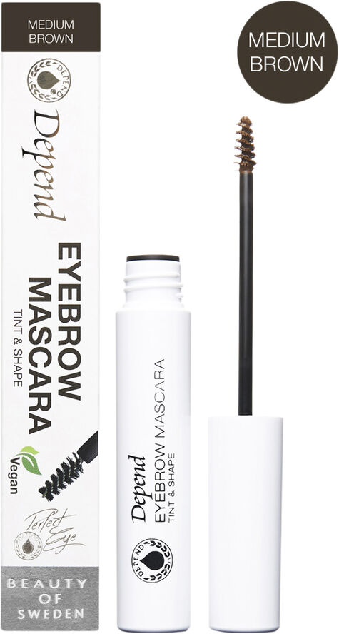 Depend Perfect Eye Eyebrow Mascara Tint & Shape Medium Brown