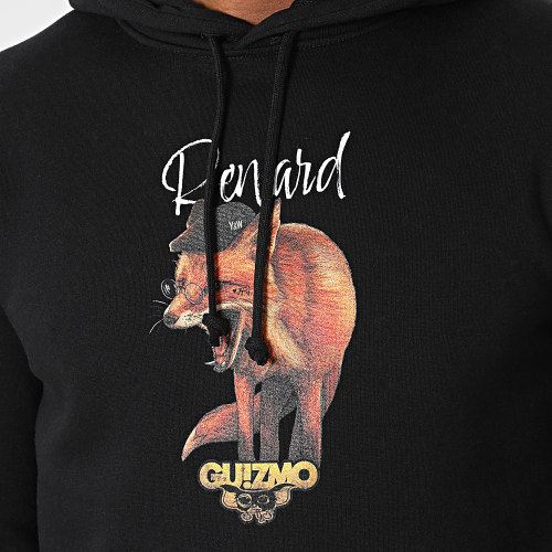 Sweat Capuche Ghetto Renard Noir
