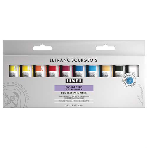 LEFRANC & BOURGEOIS LINEL Gouache extra-fine, Primärfarben-Sets