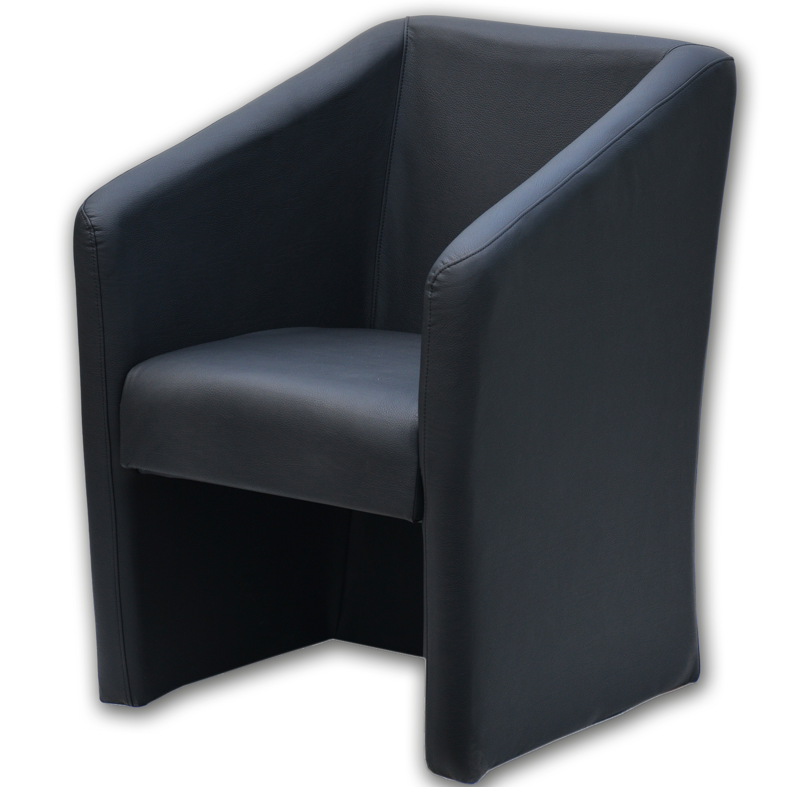 Sessel - schwarz - Kunstleder