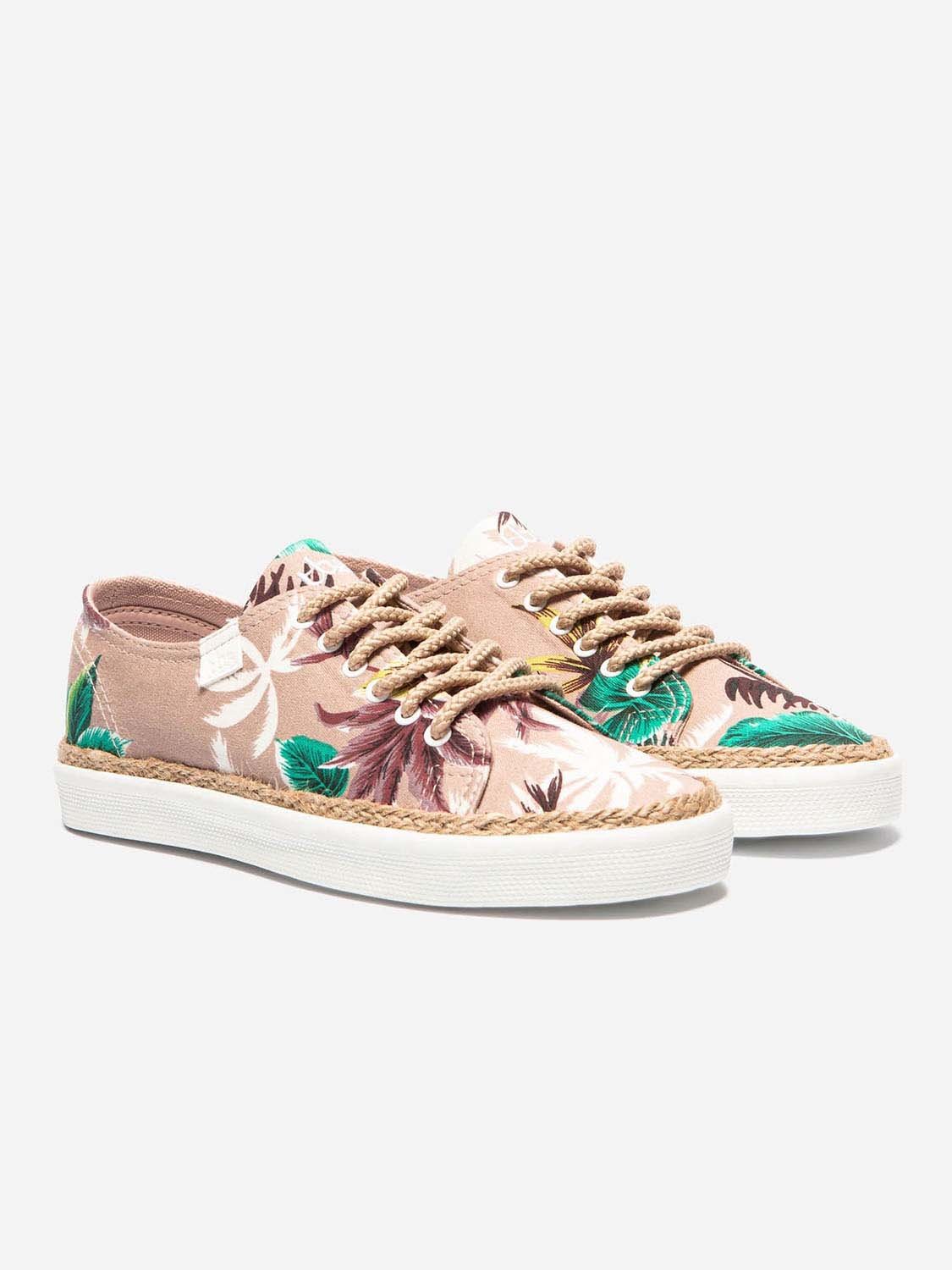 Tennis Femme En Toile de Coton Recyclé Blush