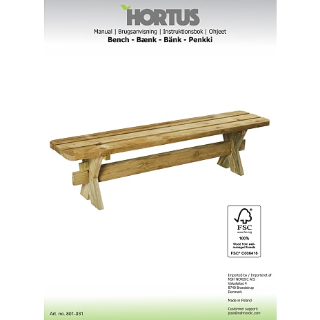 Hortus Authentic bænk