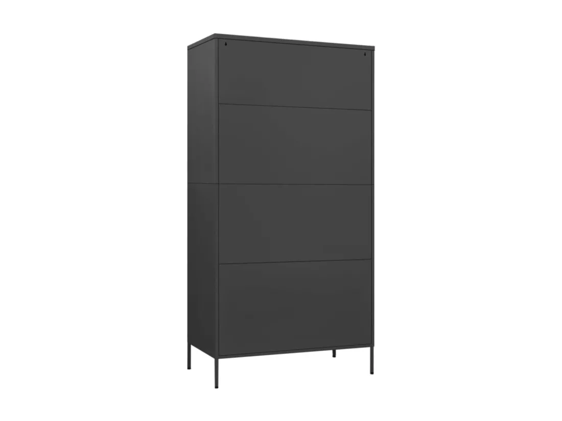 Garde-robe Anthracite 90x50x180 cm Acier