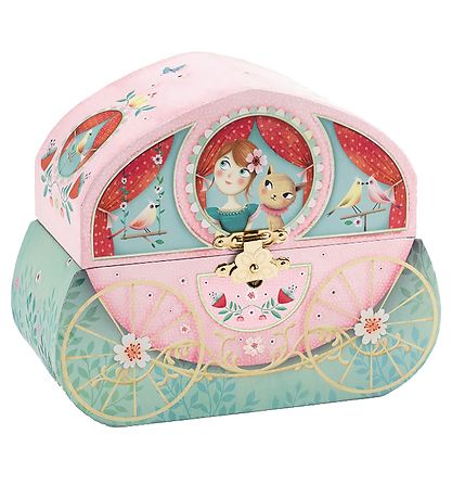 Djeco Smykkeskrin m. Musik - 14x17x8 cm - K?retur