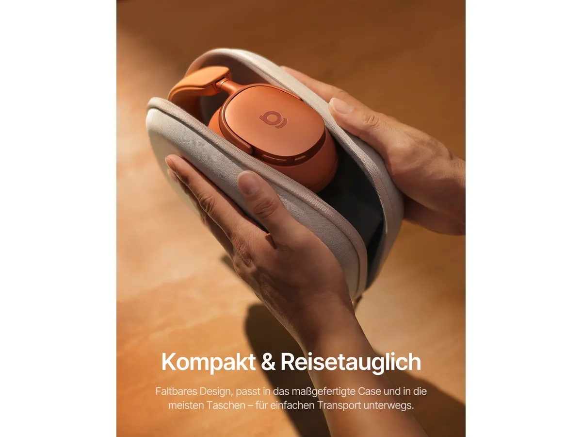 Inspire XH1 ANC Over-Ear Bluetooth 6.0 Kopfhörer mit Sound by Bose und Dolby Audio-Technologie (A0203600) - Sunset Coral