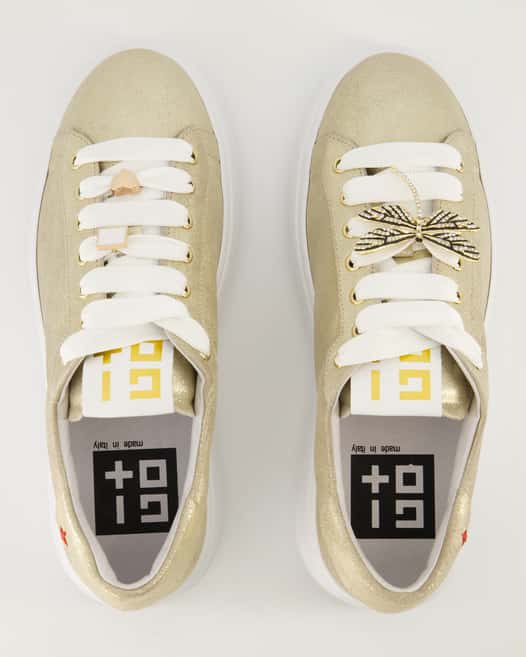 GIO+ PIA Schnürschuhe in Gold
