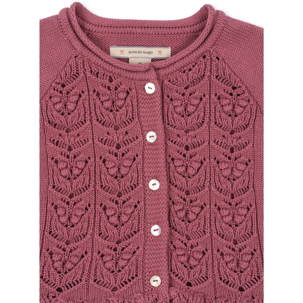 Køb Konges Sløjd Deco Rose Cabby Flæse Cardigan GOTS