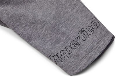 Hyperfied Jersey Logo Biker Shorts, Grey Melange